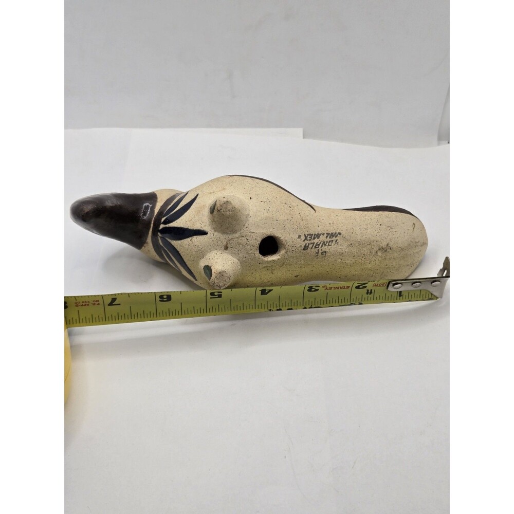 Vintage Tonala Mexican Folk Art Pottery Toucan Bird Hand Painted Figurine - Picture 13 of 13
